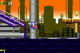 Not just Sonic... nobody can really swim in that...
